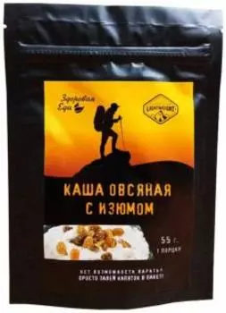 Каша овсяная с изюмом Здоровая Еда