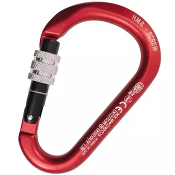 Kong карабин Hms Classic Screw с резьбовой муфтой (серый)