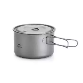 Котелок Naturehike Tdg02 Outdoor Ti Pot 1,3L Titanium