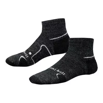 Montbell носки Merino Wool Supportec Trekking Short (65 г, L, charcoal black)