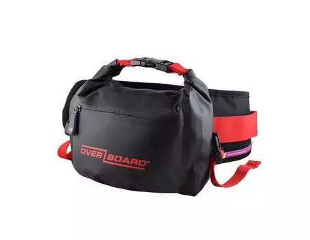 OverBoard поясная сумка - Waterproof Waist Pack - 2L (2л, black/red)