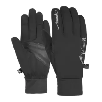 Reusch перчатки Saskia Touchtec (7, black/black)