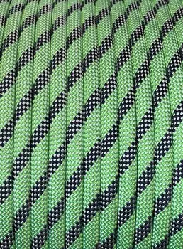 Шнур веревка Скала S 10 мм 48 пр статическая цв термоусаженная (зеленый/ серый)