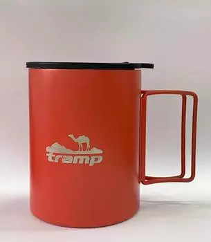 Tramp термокружка со складными ручками и поилкой 400 мл. (400 мл, терракотовый)