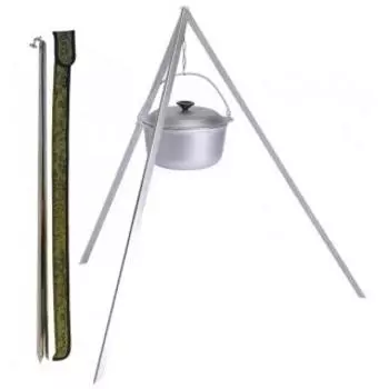 Тренога костровая 1м нержавейка в чехле Terra