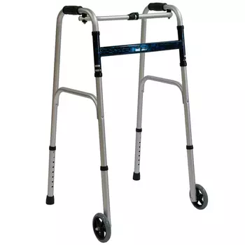 Ходунки для пожилых людей и инвалидов Мега-Оптим PMR087 (усиленные) синие
