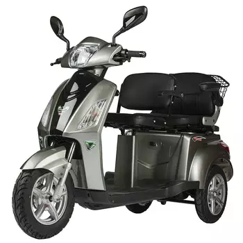 Электрический скутер для пожилых людей и инвалидов Volteco Trike L New (двухместный) с АКБ 60V 32Ah (литиевый)