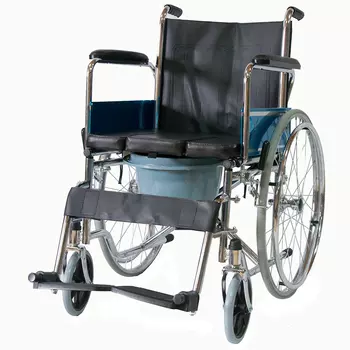 Кресло-коляска с санитарным оснащением Мега-Оптим FS682