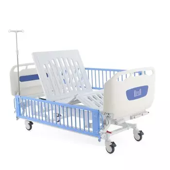 Кровать механическая подростковая Med-Mos DM-3434S-01, 3 функции голубой цвет