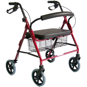 Роллаторы повышенной грузоподъемностью для пожилых людей и инвалидов Мега-Оптим PMR882LW (из алюминия)