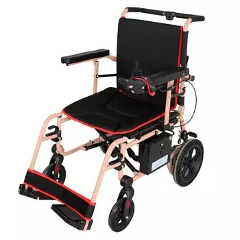 Суперлегкая электроколяска с регулируемой спинкой и пультом ДУ MET Compact 15+