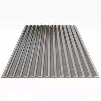 Гофрированный лист В-19 Гладкий полиэстер RAL 7004 (Серый) 2500*1103*0,45 односторонний
