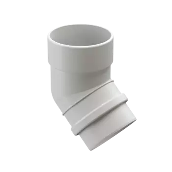 Колено 45° ПВХ Пломбир 140,5