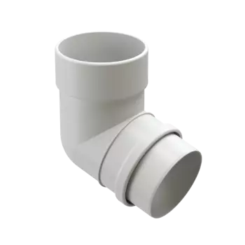 Колено 72° ПВХ Пломбир 140,5