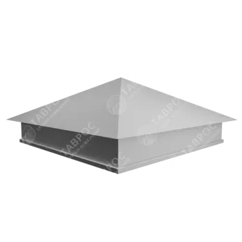 Колпак на столб Гладкий полиэстер RAL 9003 (Белый) 520*400