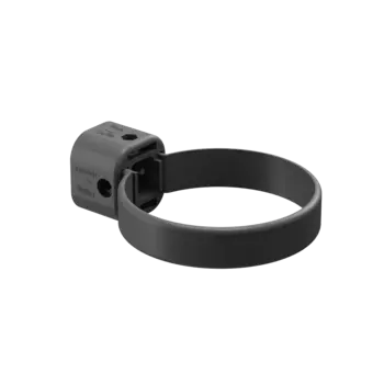 Крепление трубы (хомут) ПВХ Графит 140,5