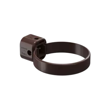 Крепление трубы (хомут) ПВХ Шоколад 140,5