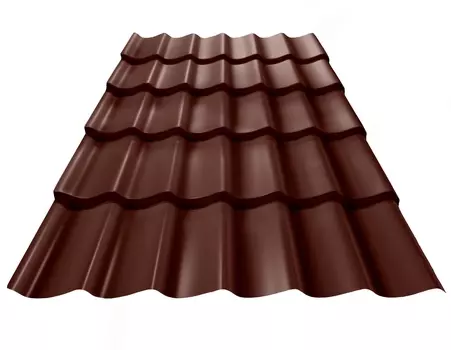 Металлочерепица Classic Гладкий полиэстер RAL 8017 2250*1180*0,55