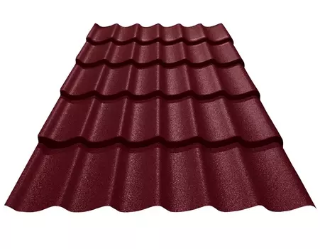 Металлочерепица Classic Стальной бархат RAL 3005 3650*1180*0,5