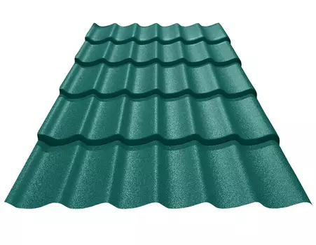 Металлочерепица Classic Стальной бархат RAL 6005 850*1180*0,5