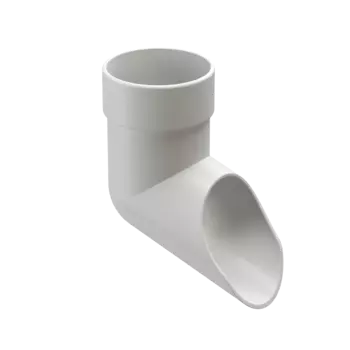 Наконечник (отвод трубы) ПВХ Пломбир 140,5