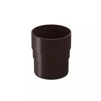 Соединитель труб (муфта) ПВХ Шоколад 120,65