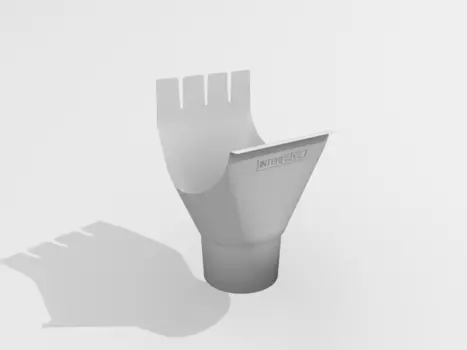 Воронка желоба 125/90 мм RAL 9003