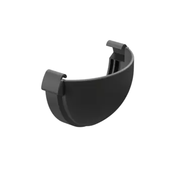 Заглушка желоба ПВХ Графит 140,5