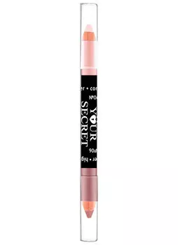 Корректор и хайлайтер Розово-бежевый VICTORIA SHU