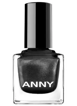 Лак для ногтей Черный с искрой ANNY