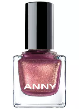 Лак для ногтей Сиреневый с золотым мерцанием ANNY