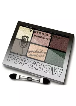 Палетка теней Бежево-изумрудная гамма VICTORIA SHU