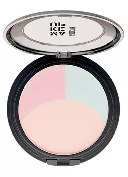 Пудра корректирующая цвет лица Беж/терракот/зеленый MAKE UP FACTORY