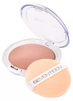 Пудра полупрозрачная с алоэ вера и защитным фактором SPF15 Средняя карамель SEVENTEEN