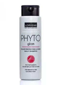 Шампунь для окрашенных в коричневый и красный цвет волос LORVENN