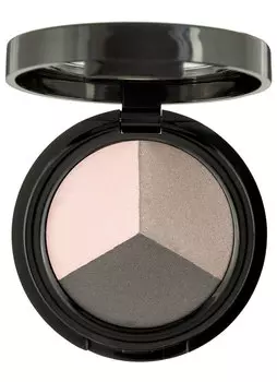 Тени для век трио Холодный розовый, серый, черный NINELLE