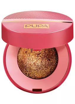 Тени для век запеченные с эффектом «Фольги» Гламурный бронзовый PUPA