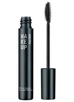 Тушь для ресниц объем, длина, подкручивание Черный MAKE UP FACTORY