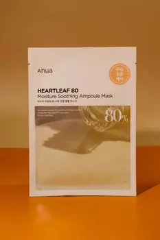 Ампульная тканевая маска для лица Anua Heartleaf 80% Moisture Soothing Ampoule Mask 27ml