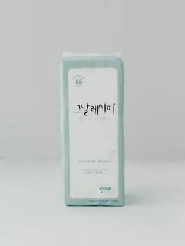 Ежедневные прокладки из натурального хлопка [Средние] 66 шт D.RECIPE Real Cotton Cover Panty Liners [Medium] 66P