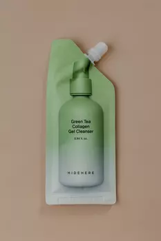 Гель очищающий с зеленым чаем и коллагеном HIDEHERE Green Tea Collagen Gel Cleanser 25ml