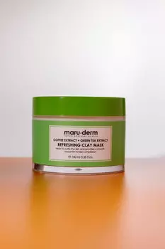 Глиняная маска Maruderm Coffee Extract+Green Tea Extract Refreshing Clay Mask 100ml