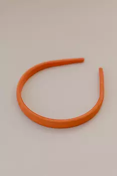 HAIRMATES Обруч замшевый С03, Оранжевый 1,5см