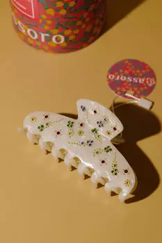 Краб для волос - Белая лили Assoro