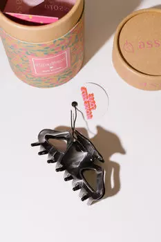 Краб для волос - Черная вуаль Assoro