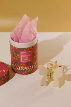 Краб для волос - Кремовый бант Assoro