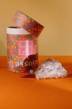 Краб для волос - Кварц Assoro