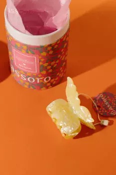 Краб для волос - Лимонная бабочка Assoro