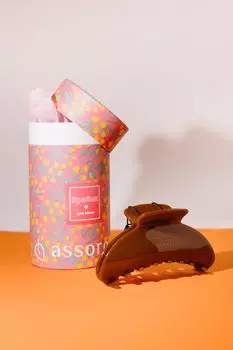 Краб для волос - Молочный шоколад Assoro