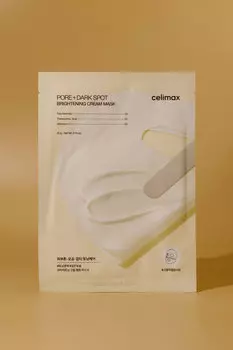 Кремовая маска с ниацинамидом и керамидами Celimax Pore+Dark Spot Brightening Cream Mask 20g